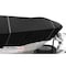 Eevelle Boat Cover DRIft BOAT, Outboard Fits 19ft L up to 96in W Black SFDFT1996B-BLK - alternate 3